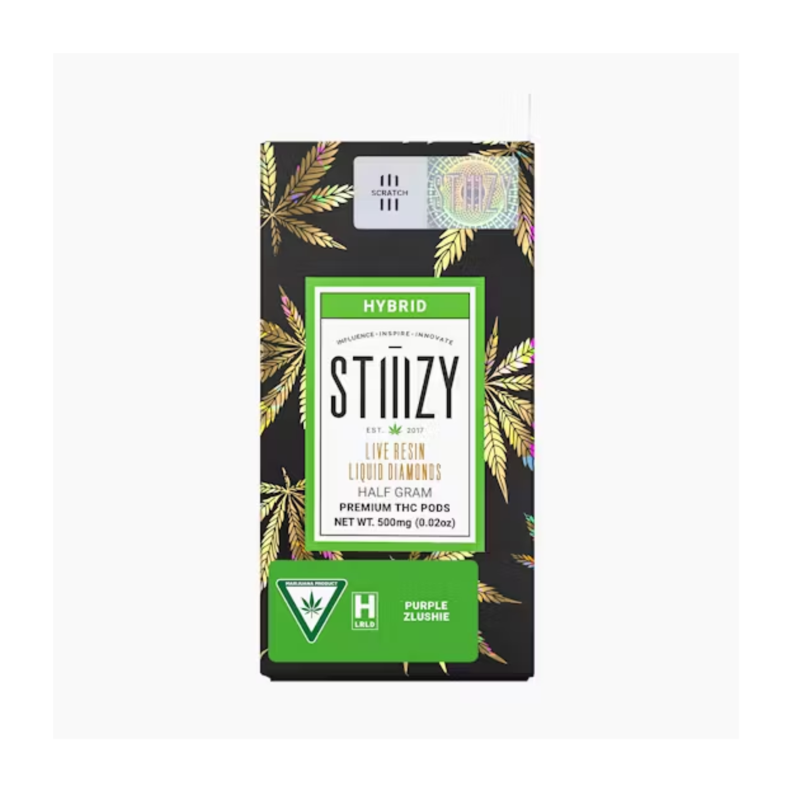 Pod Thc Stiiizy • Live Resin Liquid Diamonds - .5G Roxo Zlushie / Kit Limpeza - STIIIZYBR