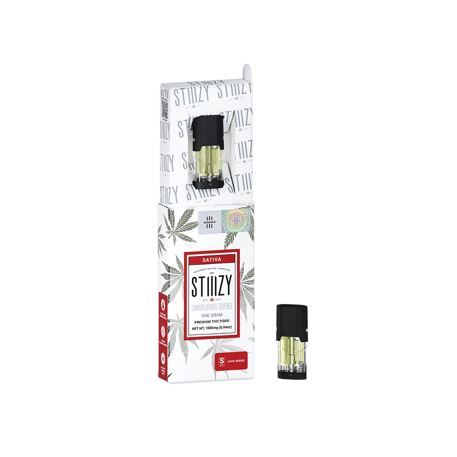 Pod Thc Stiiizy • Jack Herrer - TERPENOS DERIVADOS DE CANNABIS 5G / Kit Limpeza - STIIIZYBR