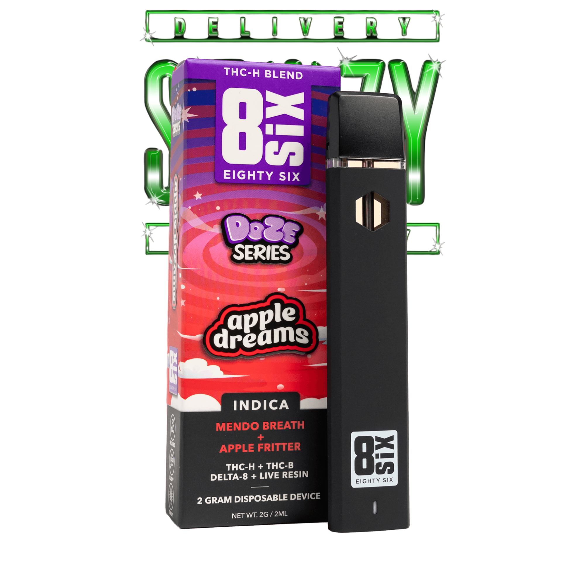 POD THC - Apple Dreams - THCh 2G (Mendo Breath) - STIIIZYBR