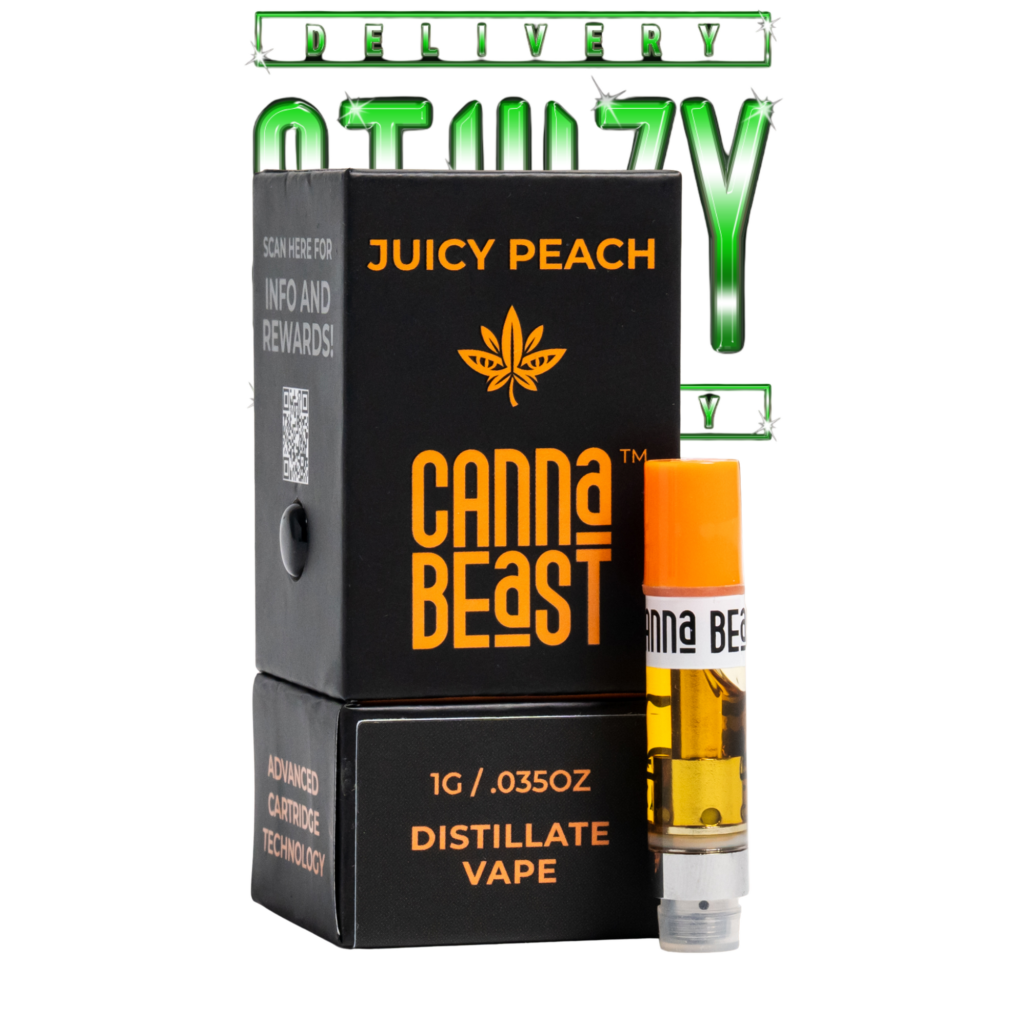 Refil Thc Canna Beast – Juicy Peach Delta-9 THC - STIIIZYBR