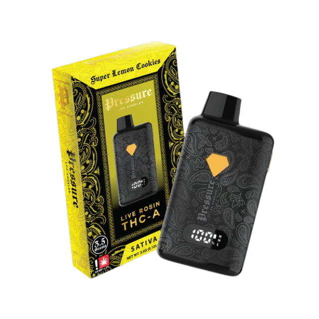 Pod THC Pressure LA • Biscoitos Super Limão | Sativa - PREMIUM THC-A 3.5G