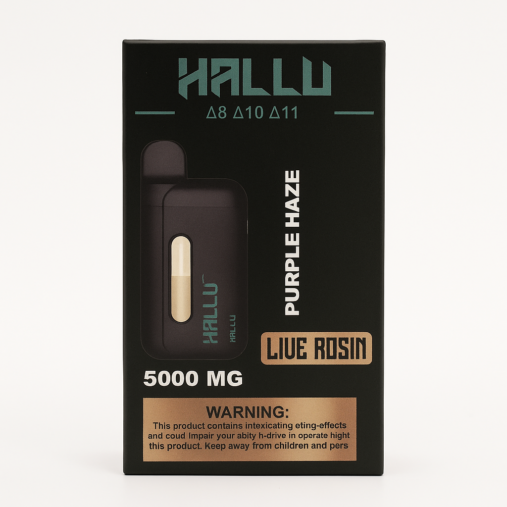 Pod Thc Hallu Labz • Purple Haze Live Resin - 5000 Mg + Kit Limpeza - STIIIZYBR