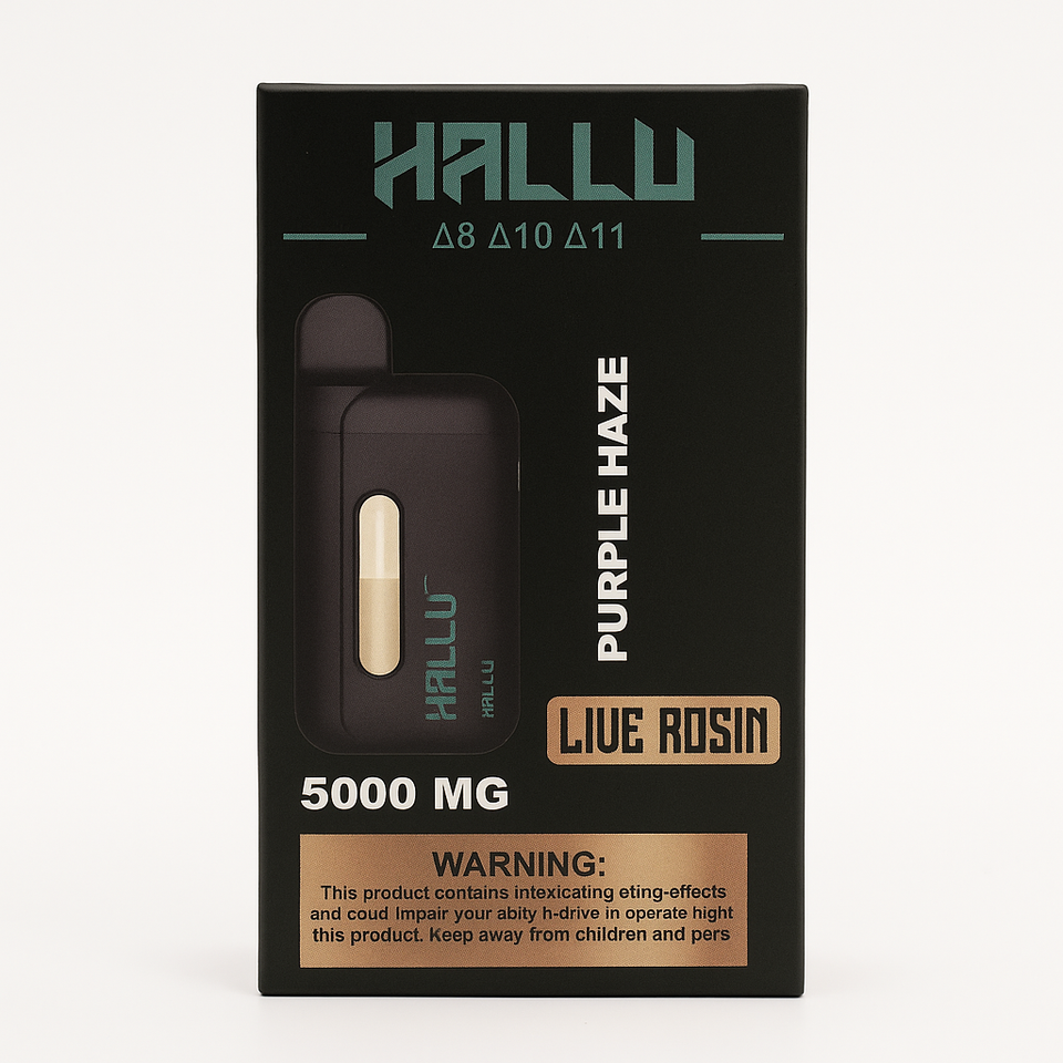 Pod Thc Hallu Labz • Purple Haze Live Resin - 5000 Mg + Kit Limpeza - STIIIZYBR