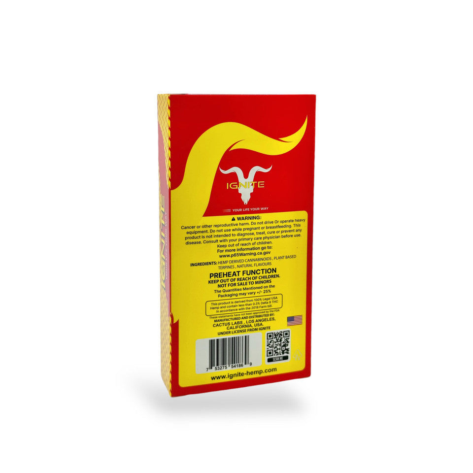 Pod Thc Ignite •Indica Smoothie de morango - 7000mg XXX Blend - STIIIZYBR