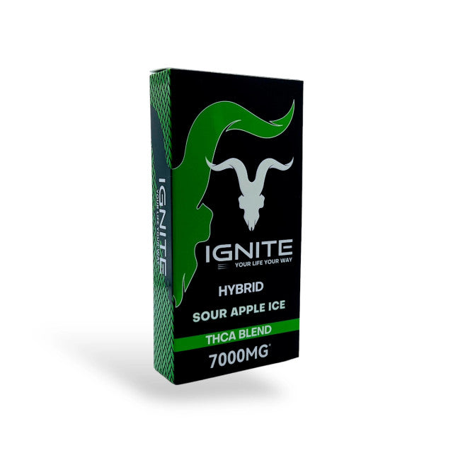 Pod Thc Ignite • Híbrido Sour Apple Ice - 7000mg THCA Blend - STIIIZYBR