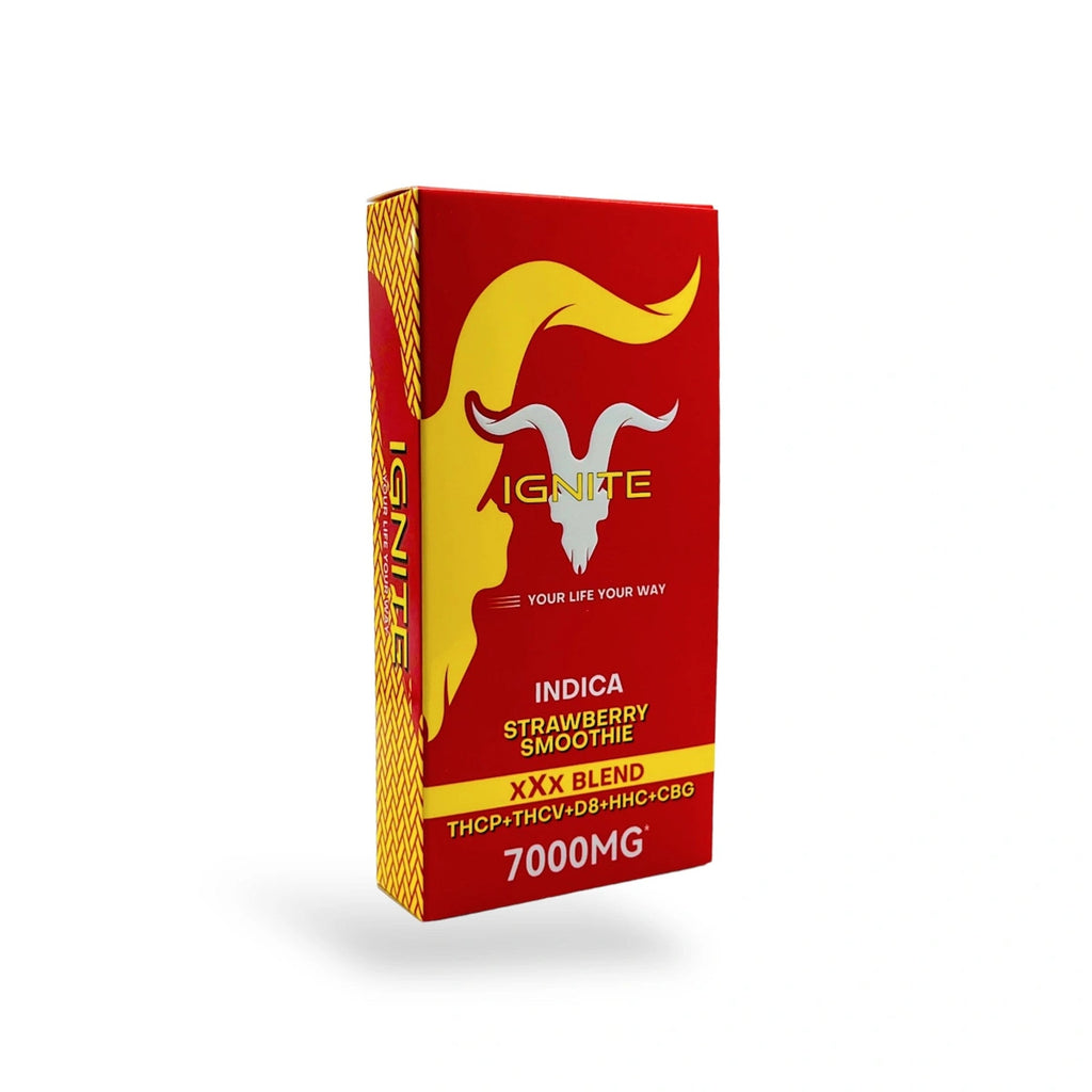 Pod Thc Ignite •Indica Smoothie de morango - 7000mg XXX Blend - STIIIZYBR