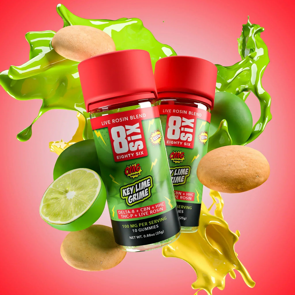 GOMAS THC - Mistura de resina viva Key Lime Grime 1000MG - STIIIZYBR