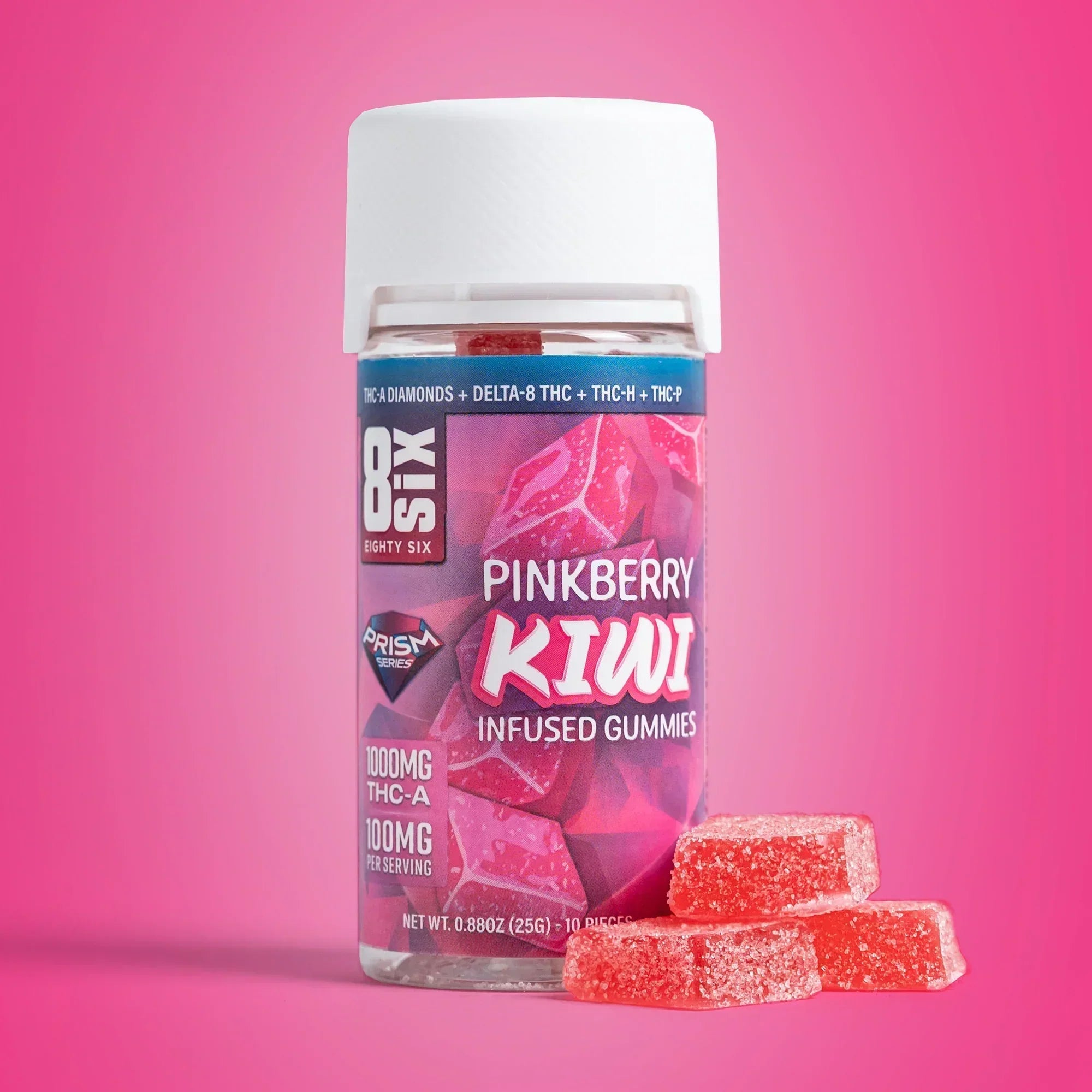 GOMAS THC - Pinkberry Kiwi 1000MG THCa - STIIIZYBR