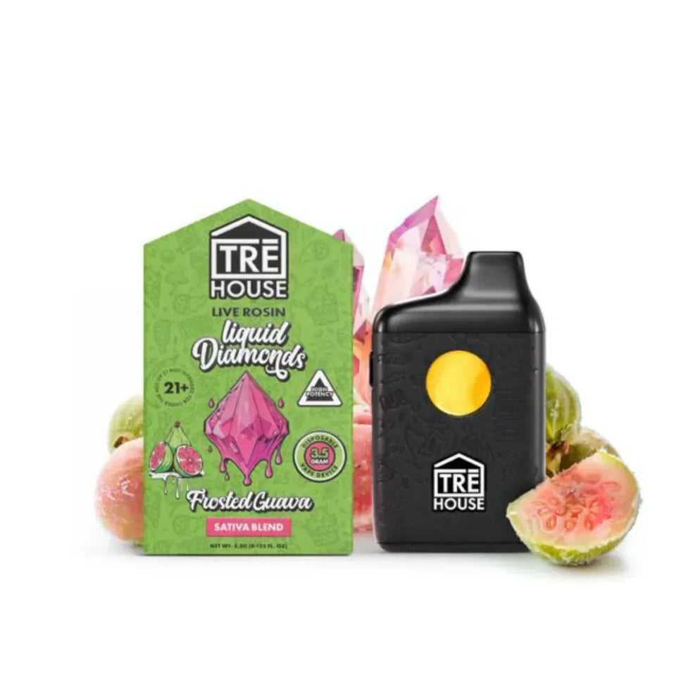 Pod Thc TRE House • Liquid Diamonds – Goiaba Frosted | Sativa – 3,5g Live Rosin - STIIIZYBR