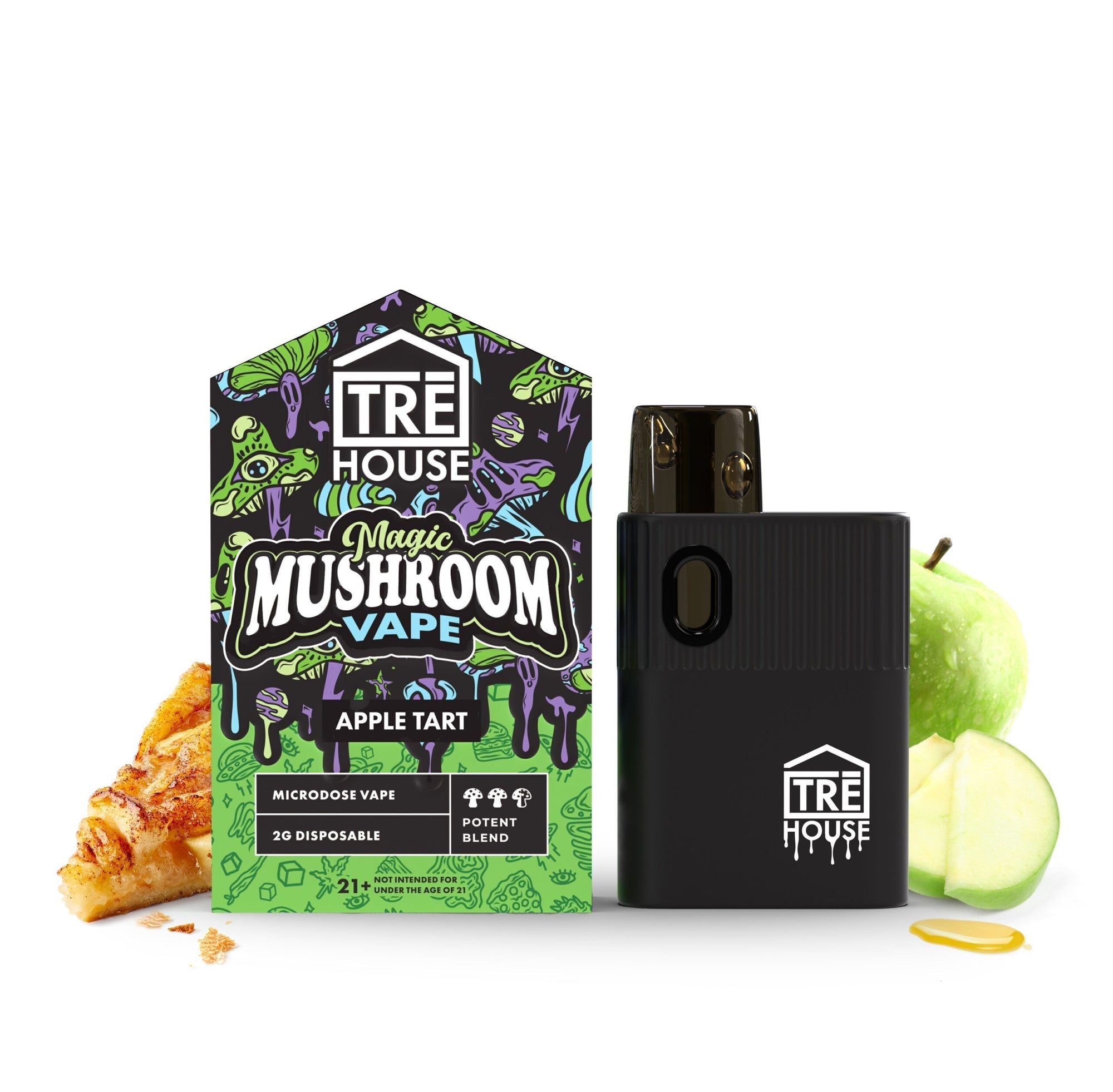 Pod Thc TRE House • Microdose Magic Mushroom Pen – Apple Tart – 2g - STIIIZYBR
