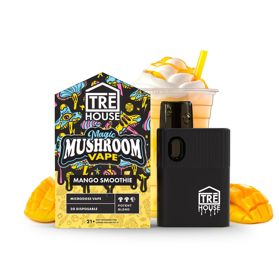 Pod Thc TRE House • Microdose Magic Mushroom Pen – Mango Smoothie – 2g - STIIIZYBR