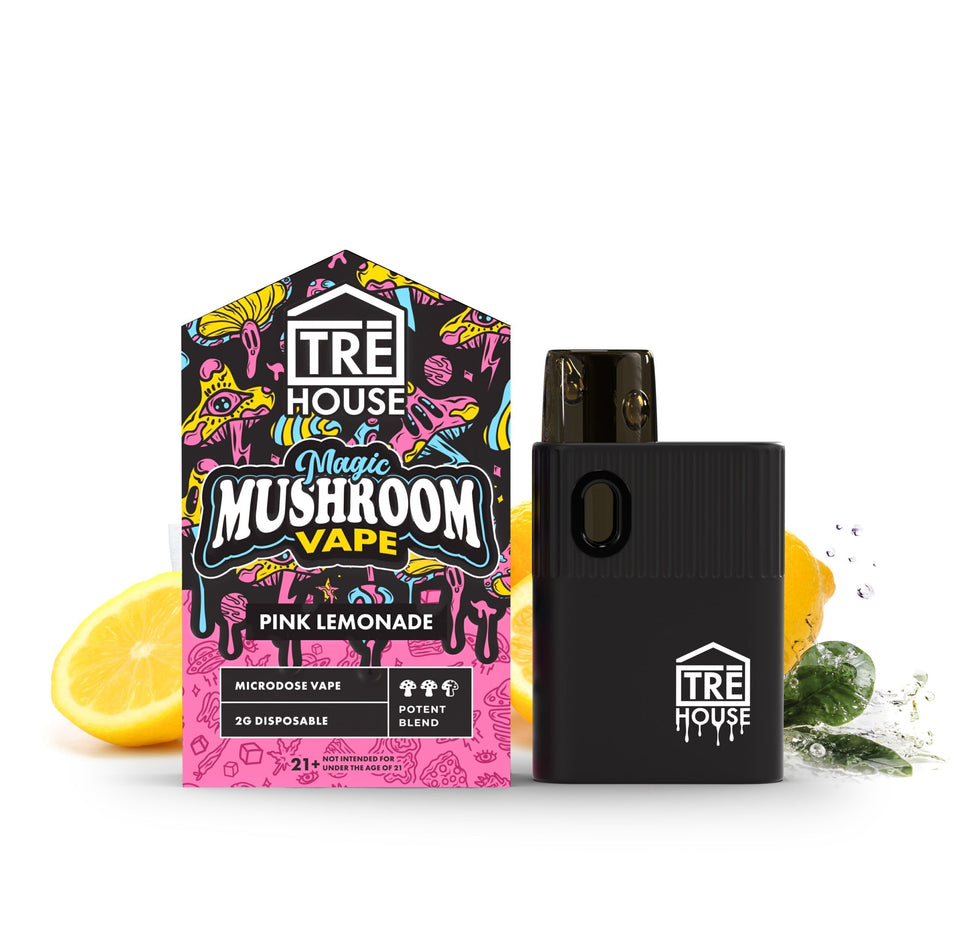 Pod Thc TRE House •  Microdose Magic Mushroom Pen – Pink Lemonade – 2g - STIIIZYBR